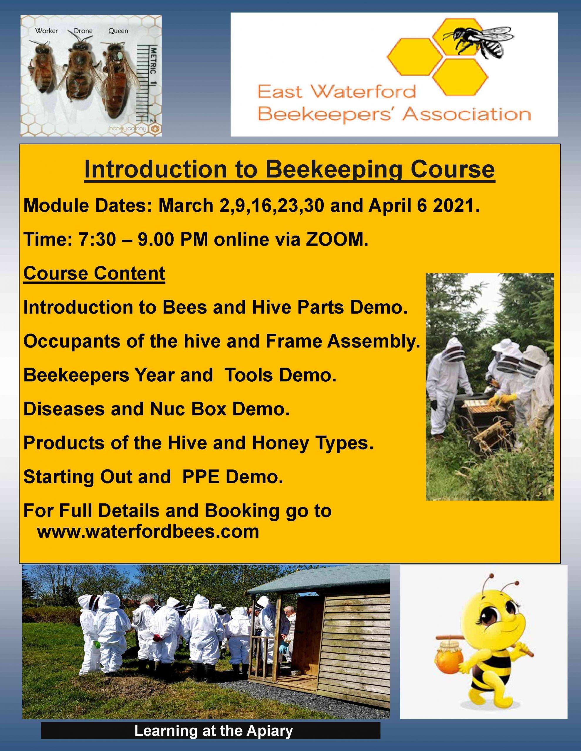 Introduction to Beekeeping Course 2021..Applications are now Closed ...